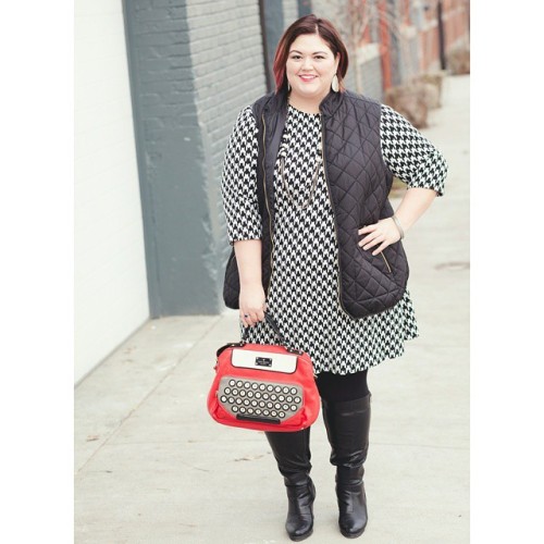 authenticallyemmie: Dress + vest! #ootd #plussize #effyourbeautystandards #fashion #fatshion #30plus