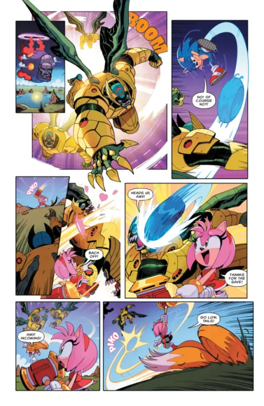 DC X Sonic The Hedgehog #1 Further Preview Pages