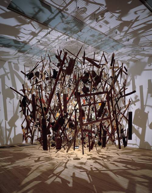 Cold Dark Matter: An Exploded View (1991) Wood, metal, plastic, ceramic, paper, textile, wire. Corne