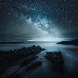landscape-photo-graphy: Night Skies Over Finland &amp; Iceland Saturated with Stars Photographed by Mikko Lagerstedt Keep reading 