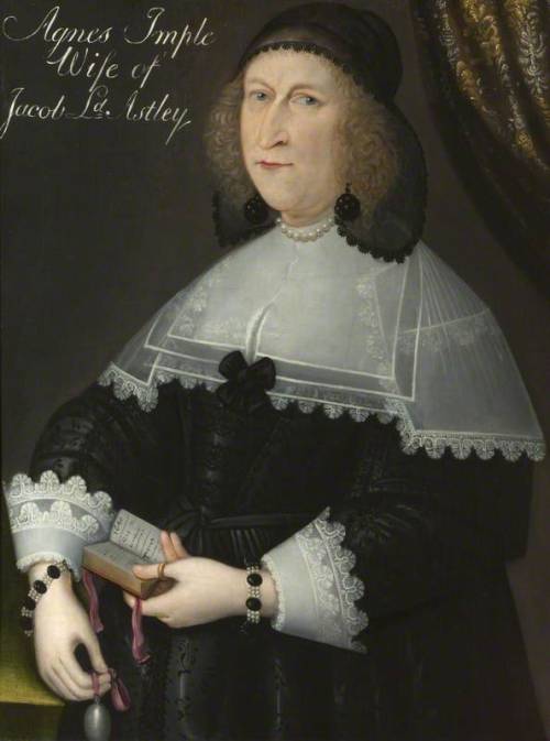 Agnes Impel (d.1647), Lady Astley, in Mourning Dress by British (English) School, early 17th century