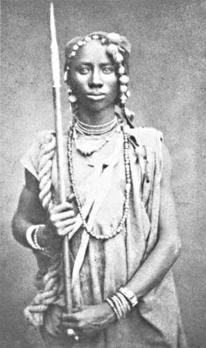 Female Dahomey Warrior, Africa, late 19th century.