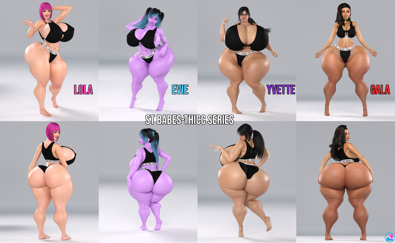   Okay guys this is the ST BABES-THICC collection. I will be doing a set of 8 babes