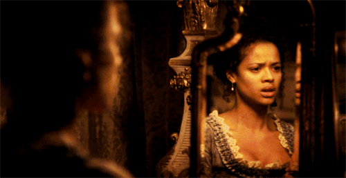 shireenthestormqueen:Belle + Mirrors“The scene in the mirror, where Dido is kind of pulling at her s