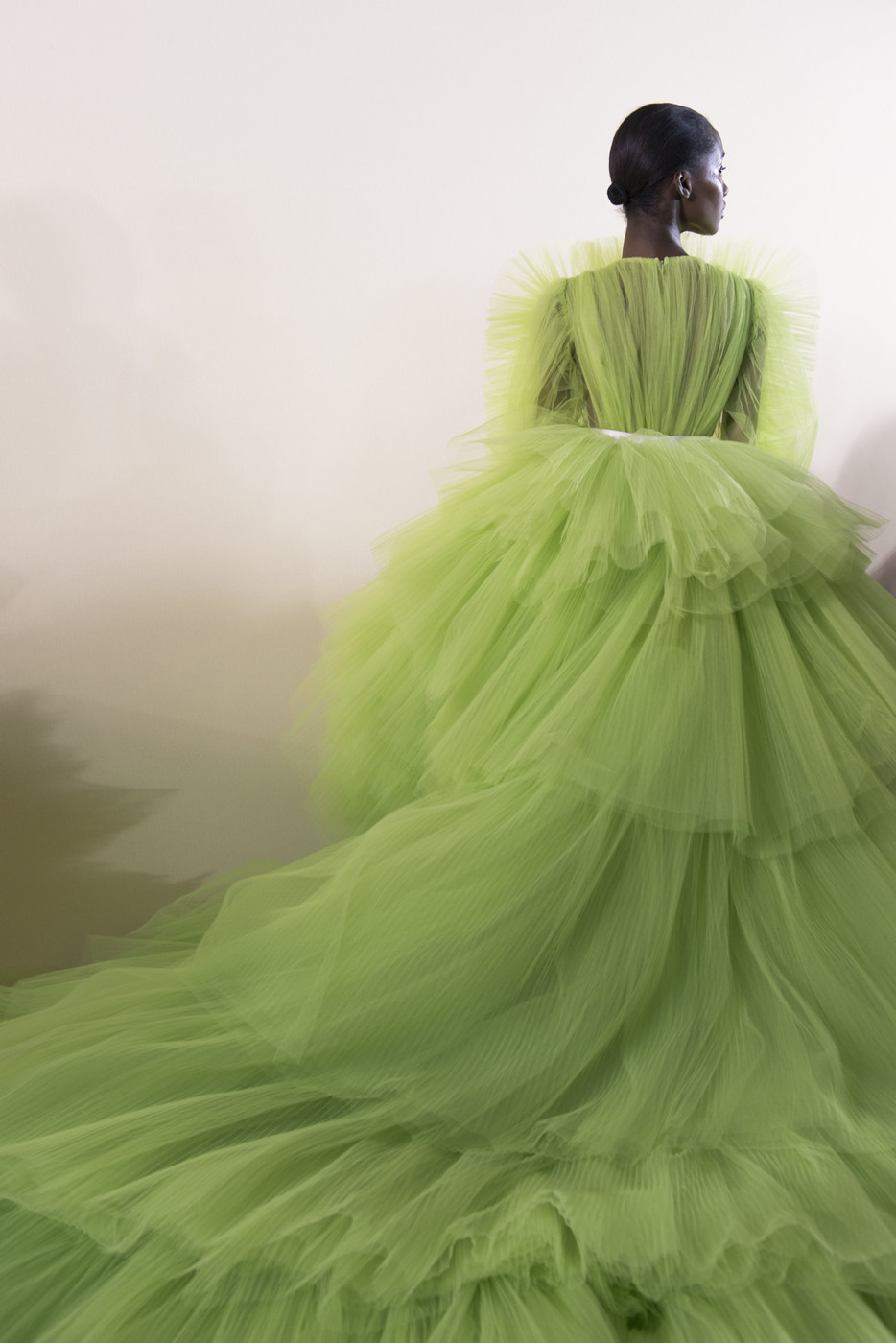 midnight-charm: Tami Williams backstage at Giambattista Valli Haute Couture Spring