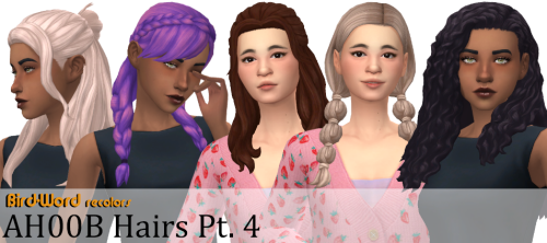bird-word:Aharris00britney’s hairs recolored Pt. 4Left to right: Tessa, Sam, Kelsey, Bailey, D