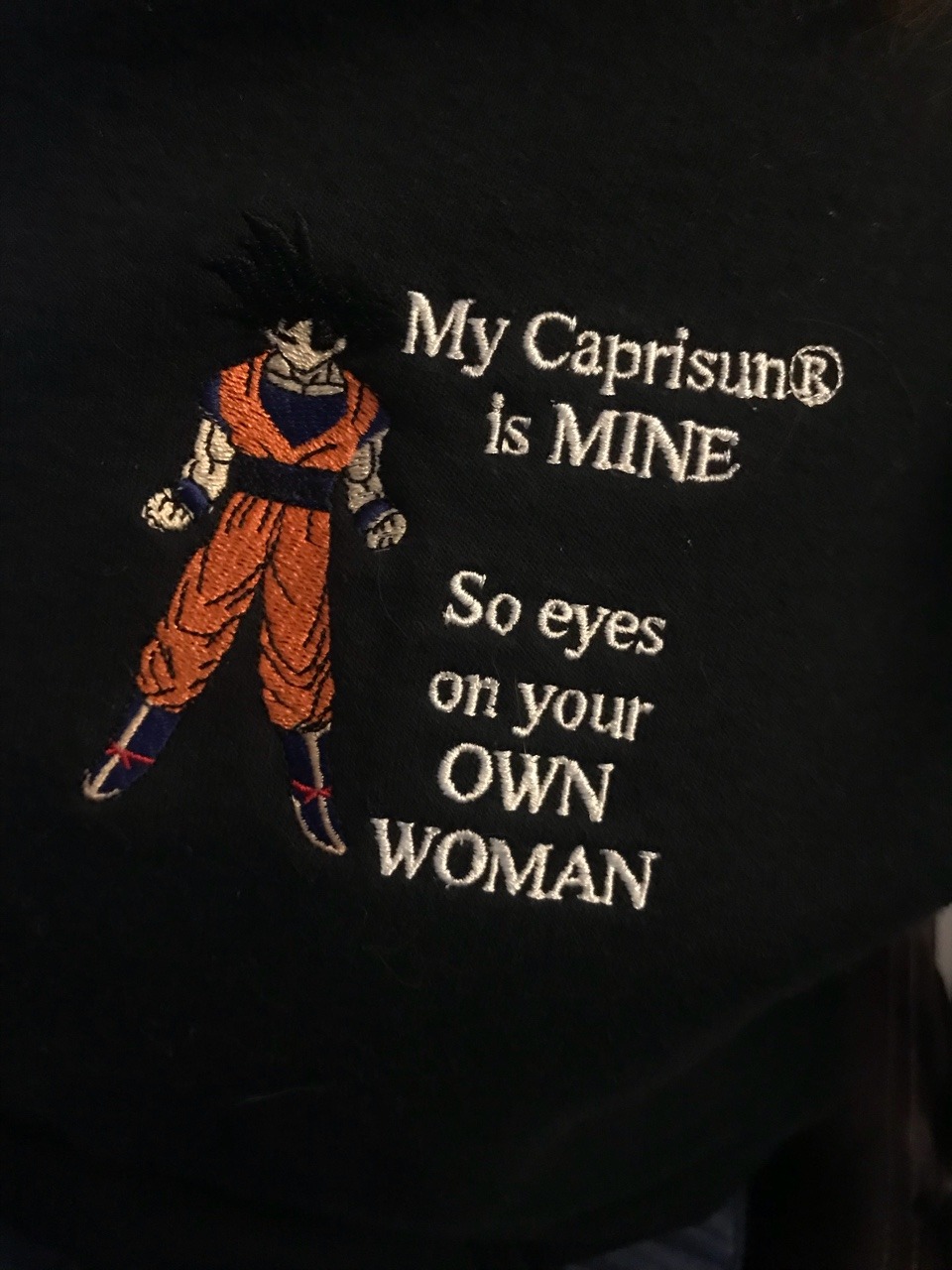 fairyhour: My sisters boyfriend custom made this hoodie and when I read it I thought