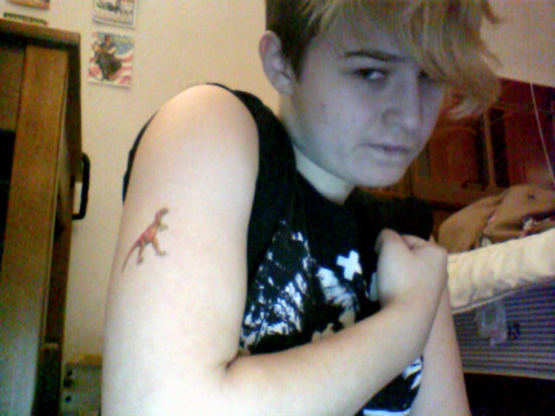all my friends are getting stick and pokes but i have a temporary dinosaur