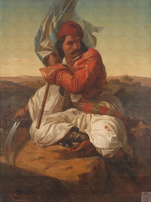 gemsofgreece:Greek Warrior of 1821 by Spyridon Prosalentis.