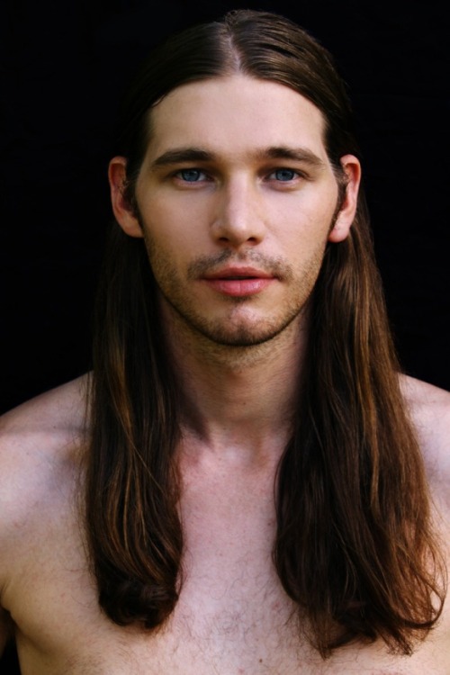 longhairworld:  Zebedee Row (actor and model) | for Ricky Cohete