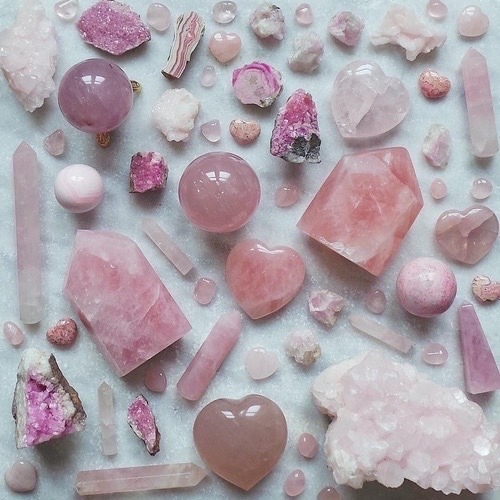 fortheloveofcare: Pink Crystal Moodboard requested by @babybunbuun
