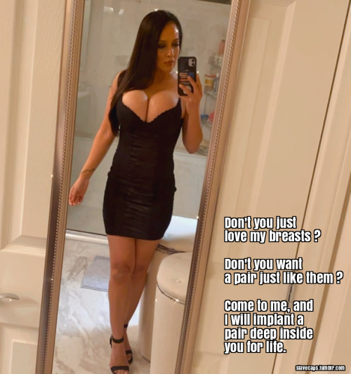 slave captions chastity sissy bodymod body mod breasts heels highheels bdsm transgender transvestite