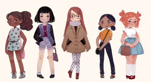 oliviachinmueller:  Some girls! All outfits I want D: