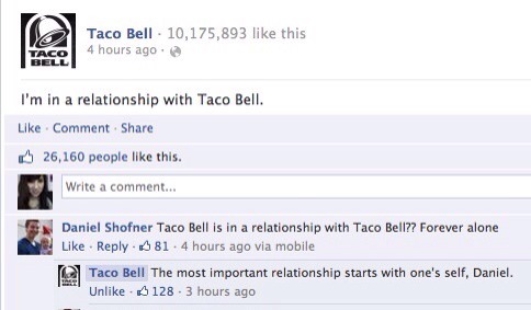 swannsavior:  Whoever runs the Taco Bell twitter is pretty cool. 