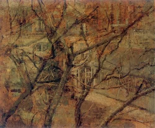 View from the window of his studio in Krakow, Olga Boznanska.1900 Polish painter (1865-1945)