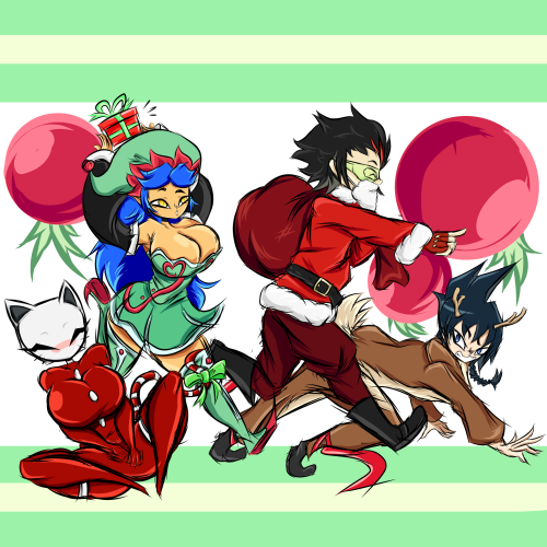 Christmas 2021!Assorted presents for my art buddies! In order:Kashen- SappyKasumi- VoksMothStreak- S