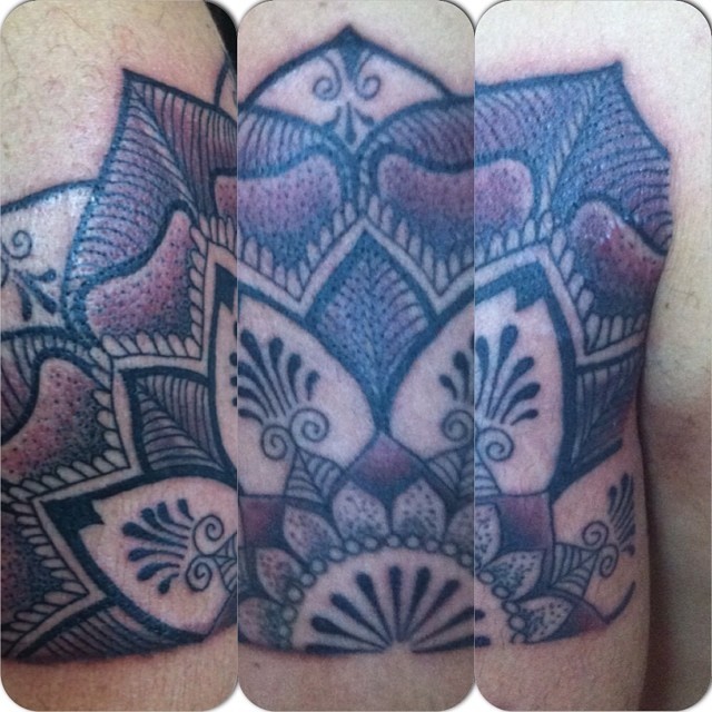 #tattoo #brazo #mandala #collage #ink #inkjunkeyz #grises #negro #sinfiltro