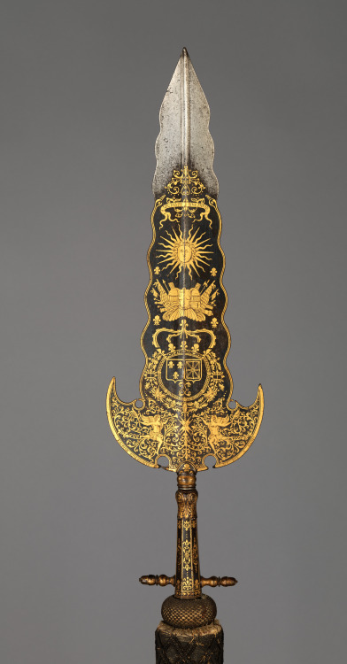 Historyarchaeologyartefacts:  Partisan Carried By The Bodyguard Of Louis Xiv (1638–1715,