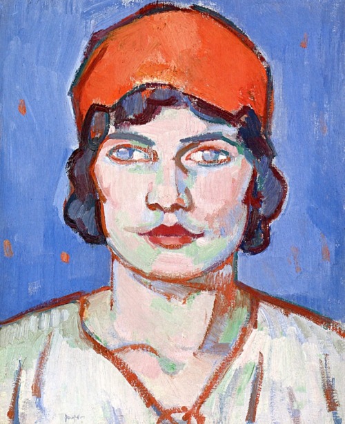Portrait of a Girl, Red Bandeau, 1912, Samuel Peploe
