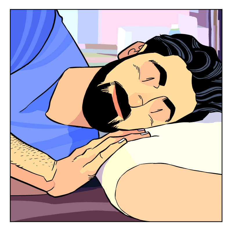 Sometimes when I wake up before Joe does in the morning, I will spend a long time