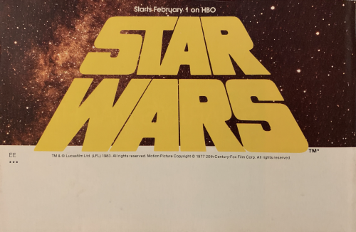 From the HBO Cinemax guide, January 1983