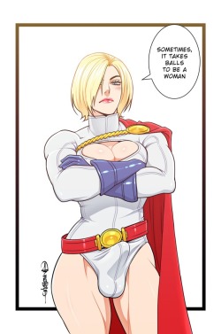 futafag:  Power Girl is queen