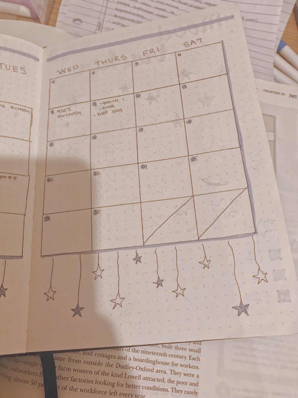 moshistudiess:  Nov. 12 || my calendars usually turn out ugly so I’m pretty proud