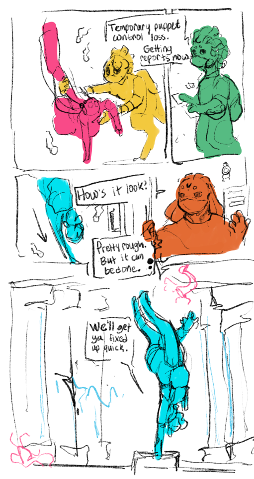 Doodle Comic With The Crew, Fathoms Technicians! All Of This Is Subject To Change But. Its Them!