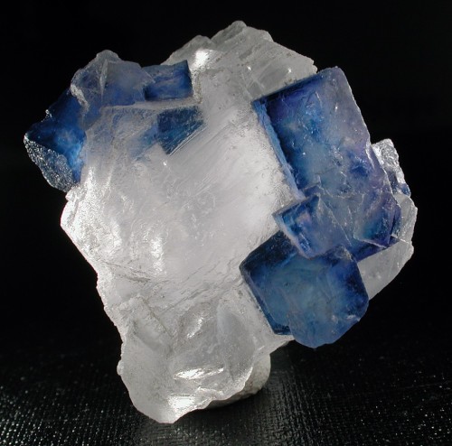 Blue Halite on Sylvite - Mississippi Potash Mine East, Carlsbad, New Mexico