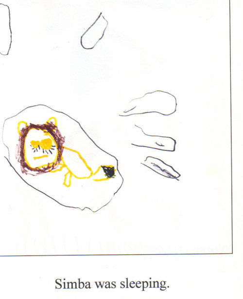    The original Lion King 2, before Disney went and retconned it, written by 6 year old me. In the ‘About the Author’ section I wrote that I liked playing video games and that I had straight hair and both of those are still true today