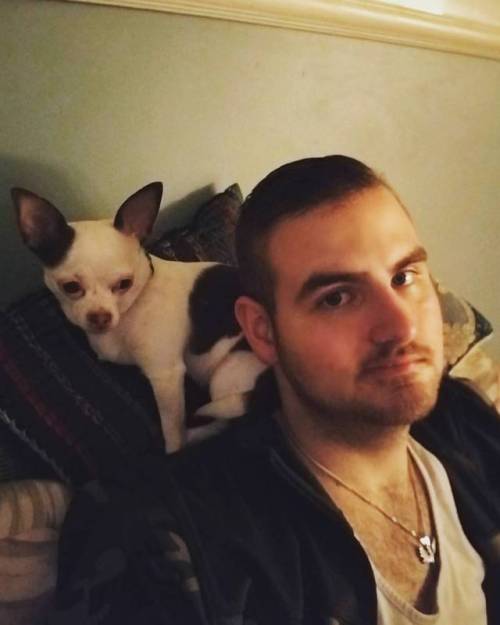 the-shameless-wolf:I was gonna say that I’m my own valentine but I don’t love myself enough yet to I’m giving the prestigious honor to my stalker. . . . . . #selfie #valentinesday #love #single #gay #gayjock #scruff #dog #chihuahua #bestfriend #instahomo