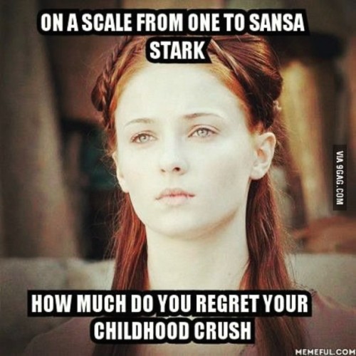 For real though #GameofThrones #SansaStark #SophieTurner #CrushesSuck