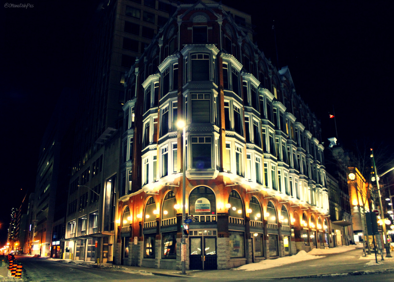 The Chambers Building at the corner of Elgin and Queen