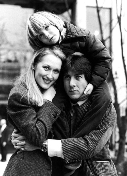 Meryl Streep, Justin Henry and Dustin Hoffman in Kramer vs. Kramer directed by Robert Benton, 1979