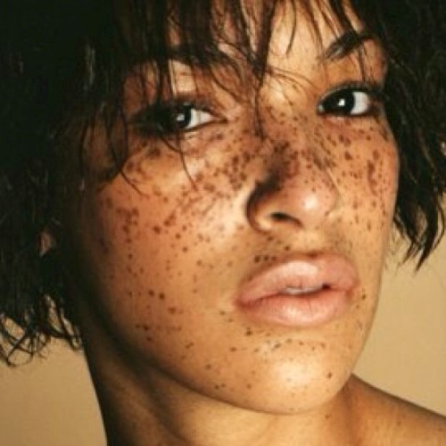 #freckles #ebony #pretty