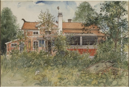 nationalmuseum-swe:The Cottage. From A Home (26 watercolours), Carl Larsson, Nationalmuseum, SWEKari