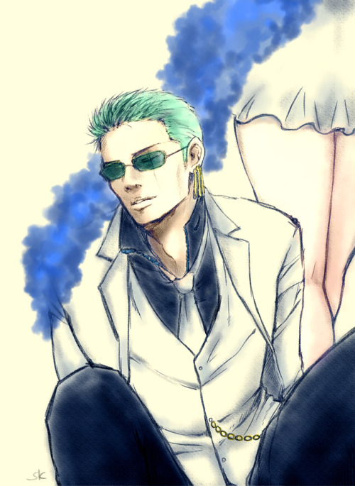 tazan-sk:  one-piece zoro x robin  