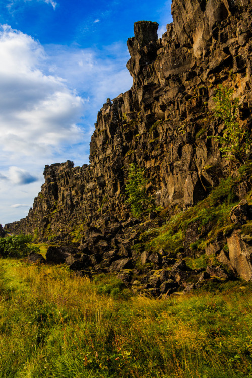 nature-hiking: Fault line cliff - Thingvellir, Iceland, august 2017 photo by nature-hiking