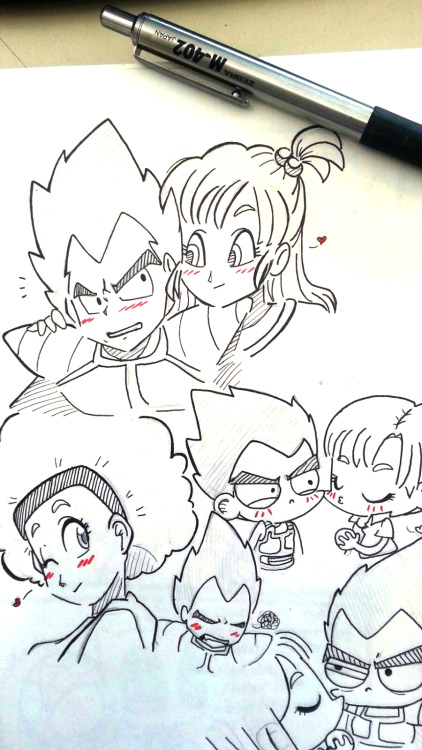 elizabetharte: vegeta and bulma :)Deviantart