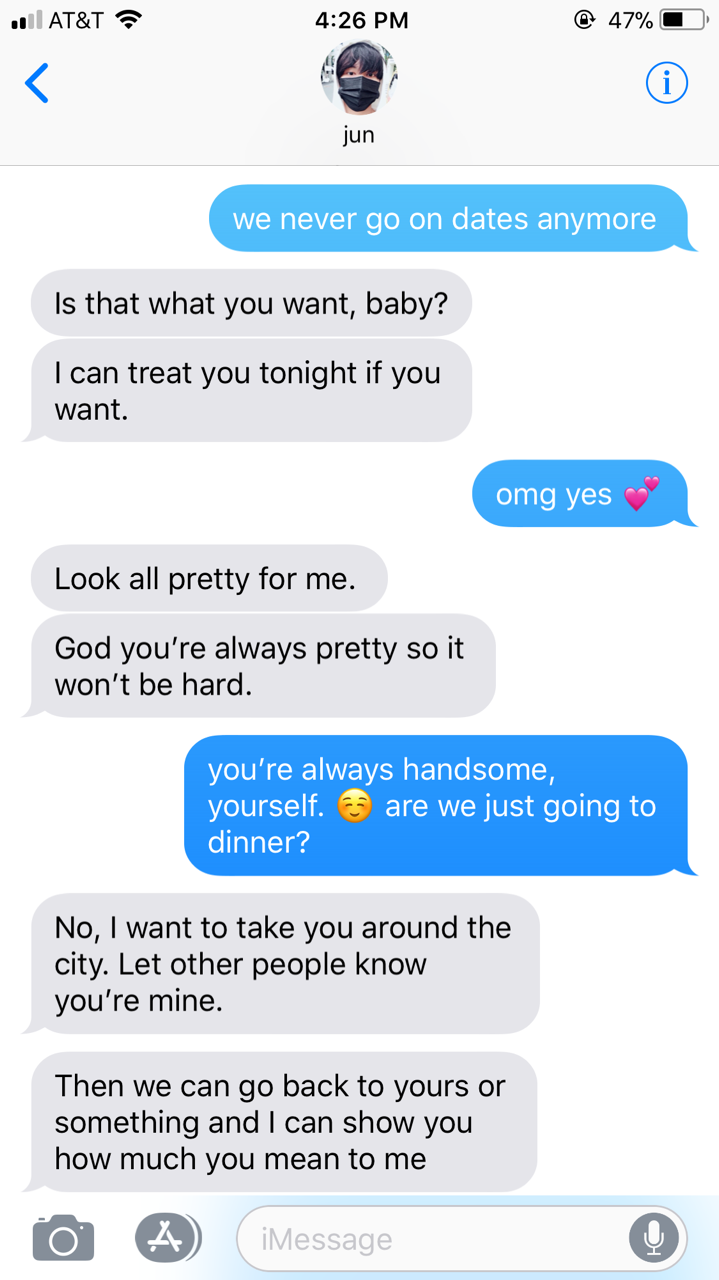 text trash — request: performance team flirting + sexting with...