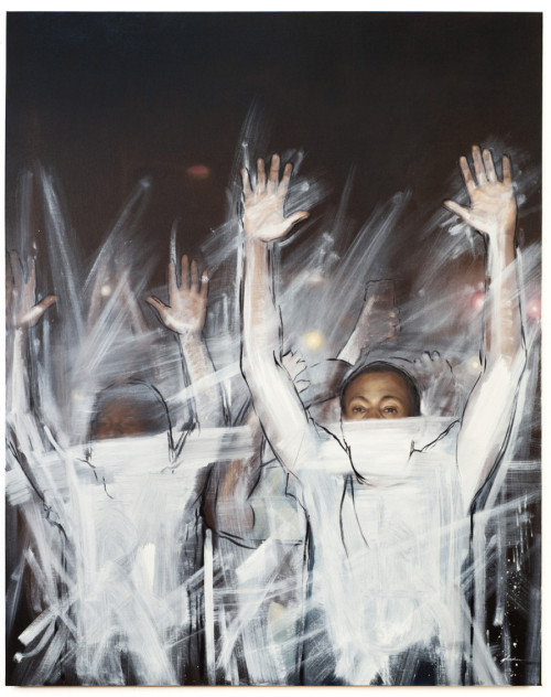 return-of-thepharaoh: darksilenceinsuburbia: Titus Kaphar For his current exhibition at Jack Shainma