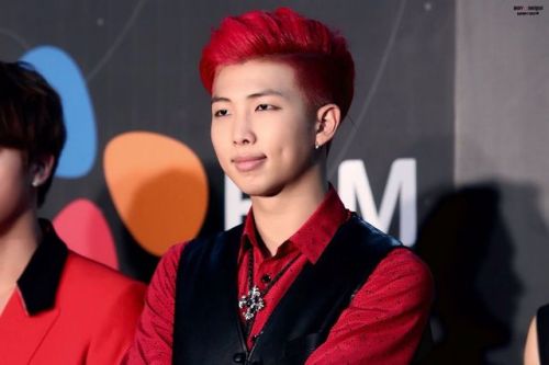 Just a quick reminder that Namjoon had red hair