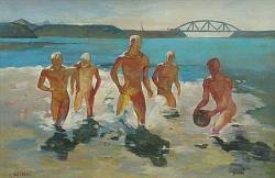 enchantemoimerlin:    Alexander Deïneka (1899-1969) Guys by the sea  