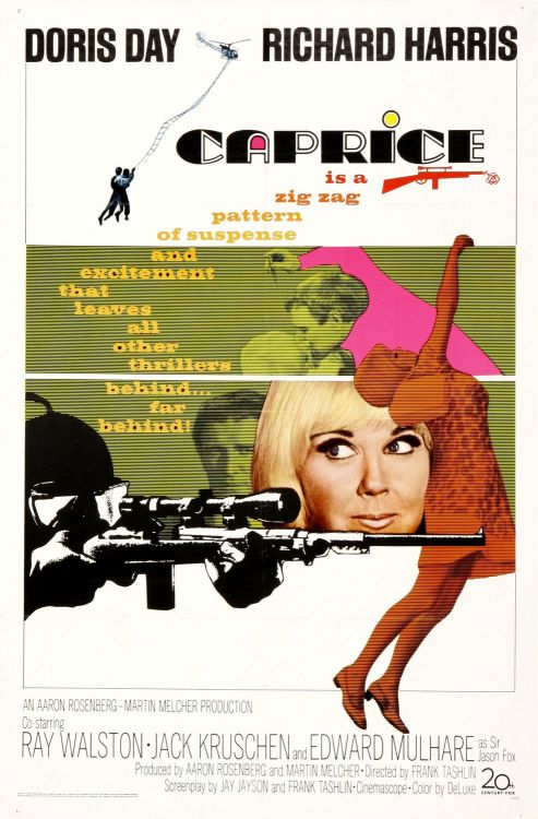 Watching Caprice, with Doris Day and Richard Harris. I would like a wardrobe of perfectly matching 6