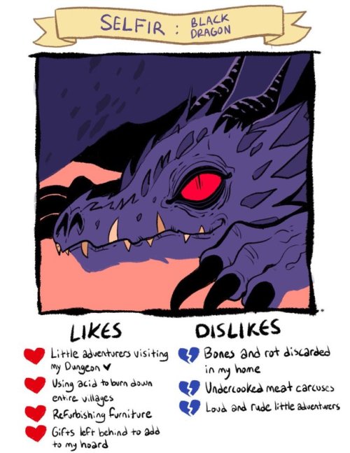 Day 20: Meet Selfir! He’s a Black Dragon and he’s hoping to meet more adventurers willin