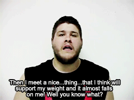 mithen-gifs-wrestling:  Kevin Steen angrily and belligerently announces that he finds