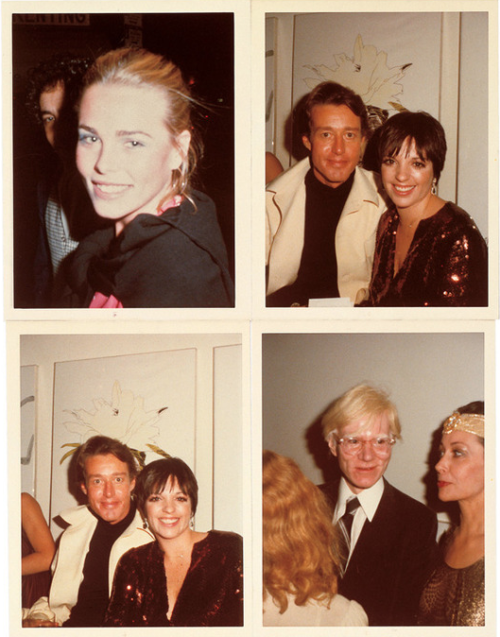 Margaux Hemingway, Halston, Liza Minelli, Andy Warhol, Ultra Violet- New York City- 1974