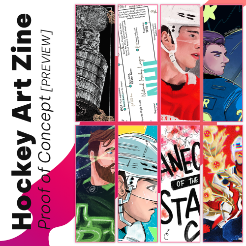 hockeyartzine:Hockey Art Zine Vol. 0 (Proof of Concept)The Hockey Art Zine Proof of Concept is ready