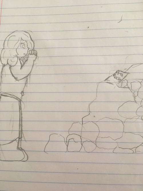 Rocky returns to her hole after her conversation with blue zircon, only to find mounds apon mounds of rocks and a note that simply states “to Rocky” (sorry if it looks a bit messy, I had to rush it)(justapearltm);-; someone is looking out for her