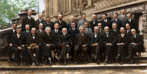 rudescience:  historicaltimes:  The 1927 Solvay conference featuring Einstein, Dirac, Pauli, Marie C